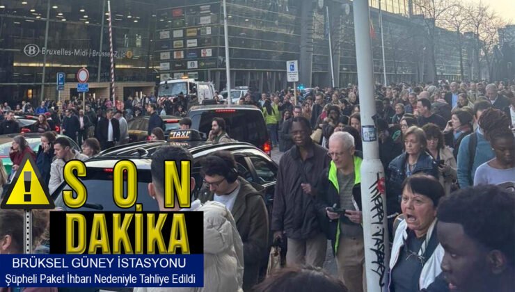 Brüksel Güney İstasyonu şüpheli paket ihbarı nedeniyle tahliye edildi