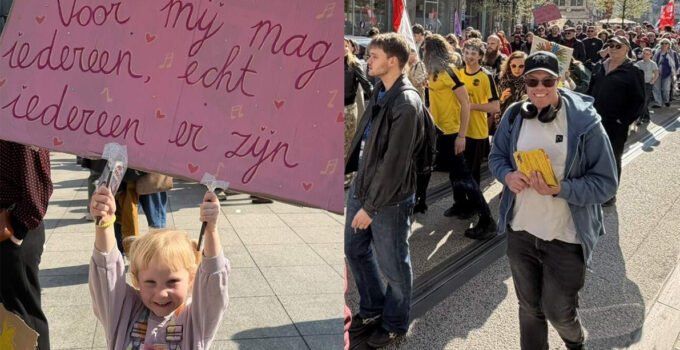 Belçika’nın Gent şehrinde yüzlerce kişi ırkçılığa karşı yürüyüş düzenledi