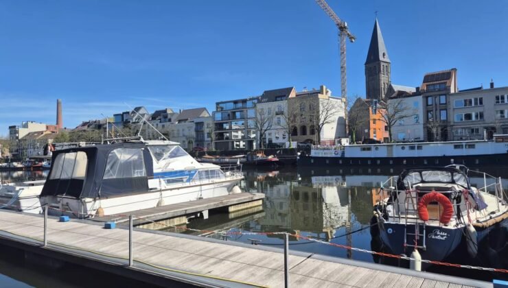 Belçika Gent marinası yüksek dizel fiyatları nedeniyle boş kaldı