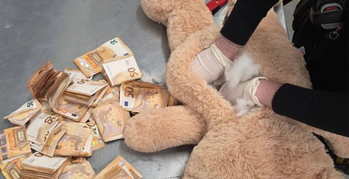 Hollanda’da bir kargo paketinden çıkan oyuncak ayının içinden tam 50 bin euro çıktı
