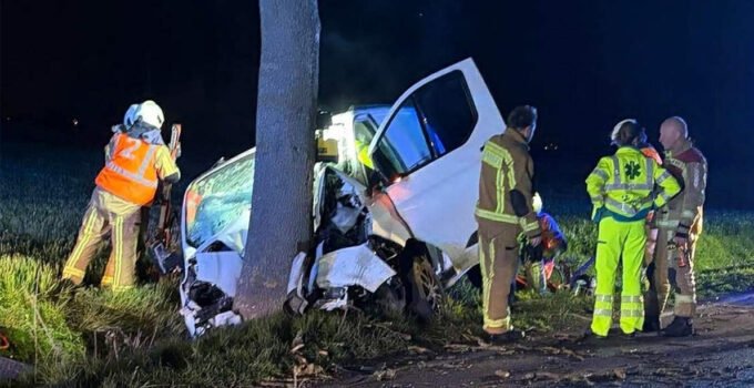 Belçika’da ehliyetine ömür boyu el konulan adam polisten kaçarken ağaca çarparak ağır yaralandı
