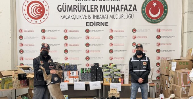 Kapıkule’de uyuşturucu ve kaçak ürün operasyonu