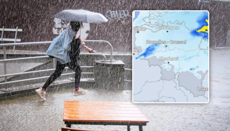 Belçika’da sarı alarm: Fırtına, dolu ve gök gürültülü sağanak yağış uyarısı