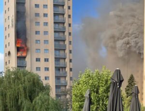 Gent şehrinde bir gökdelen apartmananın yedinci katında çıkan yangında 4 kişi yaralandı.