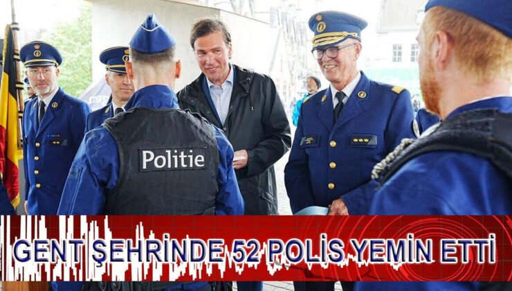 Gent’te güvenliğe güçlü takviye: 52 yeni polis memuru yemin ederek göreve başladı