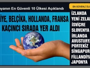 Dünyanın en güvenli 10 ülkesi açıklandı : Türkiye kaçıncı sırada yer aldı