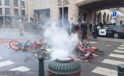 Brüksel’de eğitim protestosu kontrolden çıktı: Polis göz yaşartıcı gaz ve tazyikli su kullandı