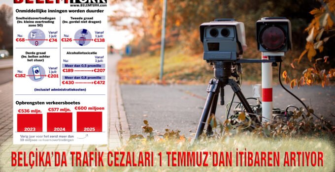Belçika’da 1 Temmuz’dan itibaren trafik cezaları artıyor