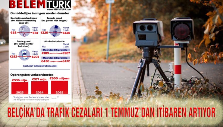 Belçika’da 1 Temmuz’dan itibaren trafik cezaları artıyor