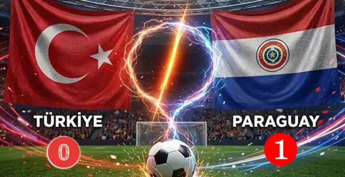 A Milli Futbol Takımımız 10 kişi kalan Paraguay’a yenilerek dünya kupasına veda etti.