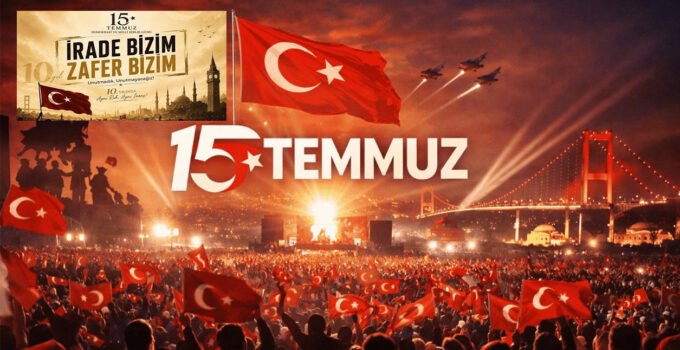 15 Temmuz Demokrasi ve Milli Birlik Günü’nün 10. yıl dönümü vesilesiyle anma mesajı: “İrade Bizim, Zafer Bizim!”