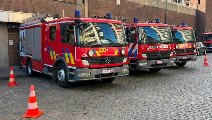 Brüksel İtfaiyesi’nden Ukrayna’ya İtfaiye Aracı Desteği