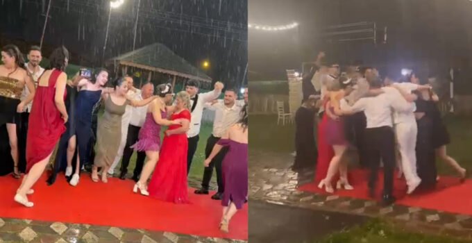 Aleyna Altan ile Mert Uzunsel Yağmur Altında Hayatlarını Birleştirdi