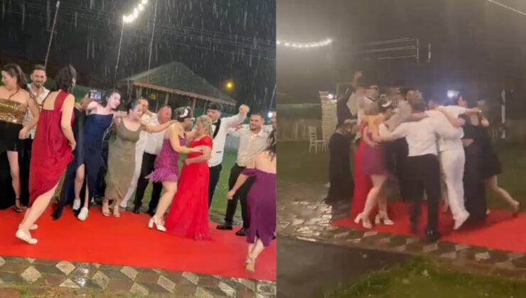 Aleyna Altan ile Mert Uzunsel Yağmur Altında Hayatlarını Birleştirdi