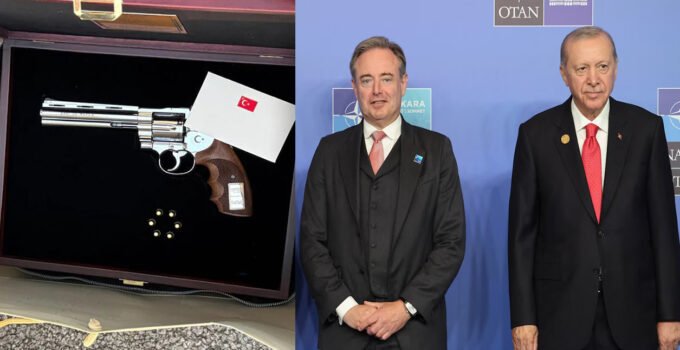 NATO Zirvesi’nde Erdoğan’ın De Wever’e verdiği hediye Belçika’da gündem oldu