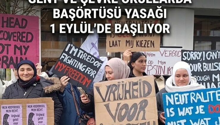 Gent ve çevre okullarda başörtüsü yasağı 1 Eylül’de başlıyor
