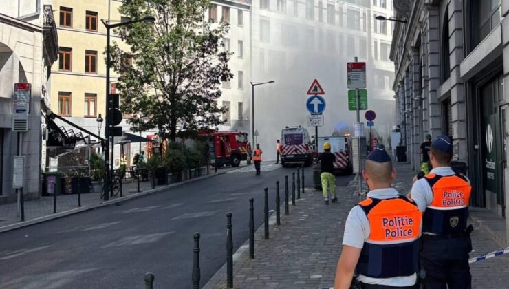 Brüksel’de gaz sızıntısı nedeniyle yaşanan patlamada çok sayıda kişi yaralandı