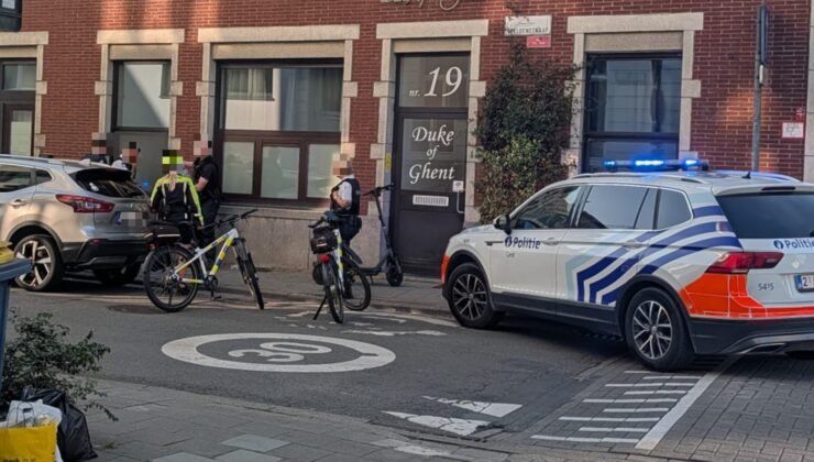 Gent’te tehlikeli scooter kullanan kişiye polis müdahalesi