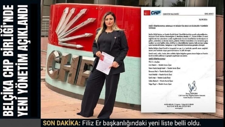 CHP Belçika Birliği yeni yönetim kurulunda yer alan isimleri basınla paylaştı