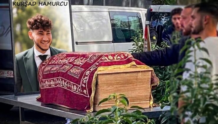 Belçika’da kazada hayatını kaybeden 23 yaşındaki Türk genci Kürşad Hamurcu son yolculuğuna uğurlandı