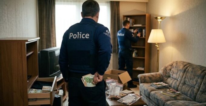 Brüksel’de ev aramasında 25 bin euro çaldığı şüphesiyle bir polis memuru tutuklandı