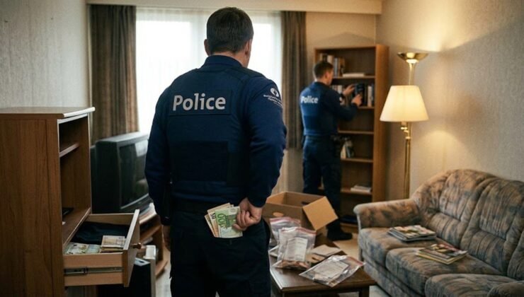 Brüksel’de ev aramasında 25 bin euro çaldığı şüphesiyle bir polis memuru tutuklandı