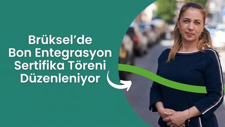 Brüksel’de Bon entegrasyon programını başarıyla tamamlayanlara özel sertifikaları verilecek