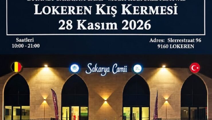 Belçika Lokeren Sakarya Camii’nden Kış Kermesi daveti