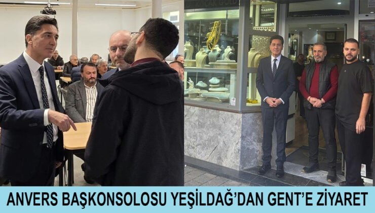 Anvers Başkonsolosu Sinan Yeşildağ’dan Gent’e ziyaret