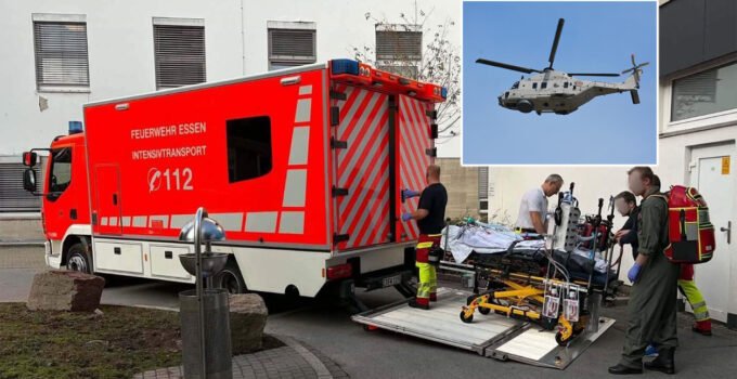 Almanya’dan Gent UZ Hastanesine helikopter ile acil hasta transferi gerçekleştirildi